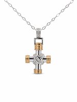Pendant Man in Gold Diamante PEOR-198